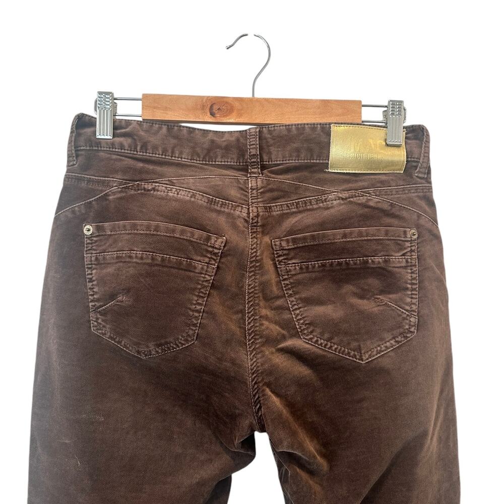 MAC Rich Jeans Slim Velvet In Fawn Brown 28 Chocolate Brown Designer Boho - Picture 7 of 12